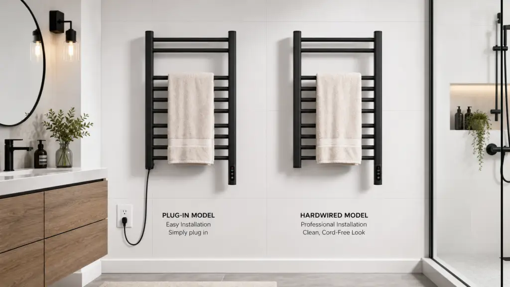 Heated Towel Rack Temperature Test - Stainless Steel Towel Warmer Surface Temperature Measurement