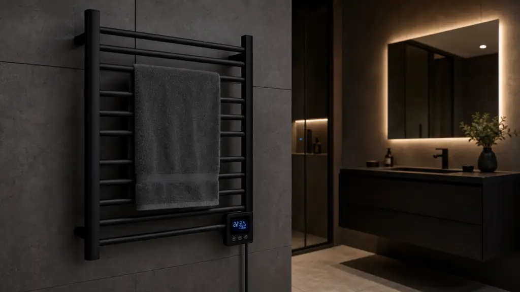 Heated Towel Rack Temperature Test - Stainless Steel Towel Warmer Surface Temperature Measurement