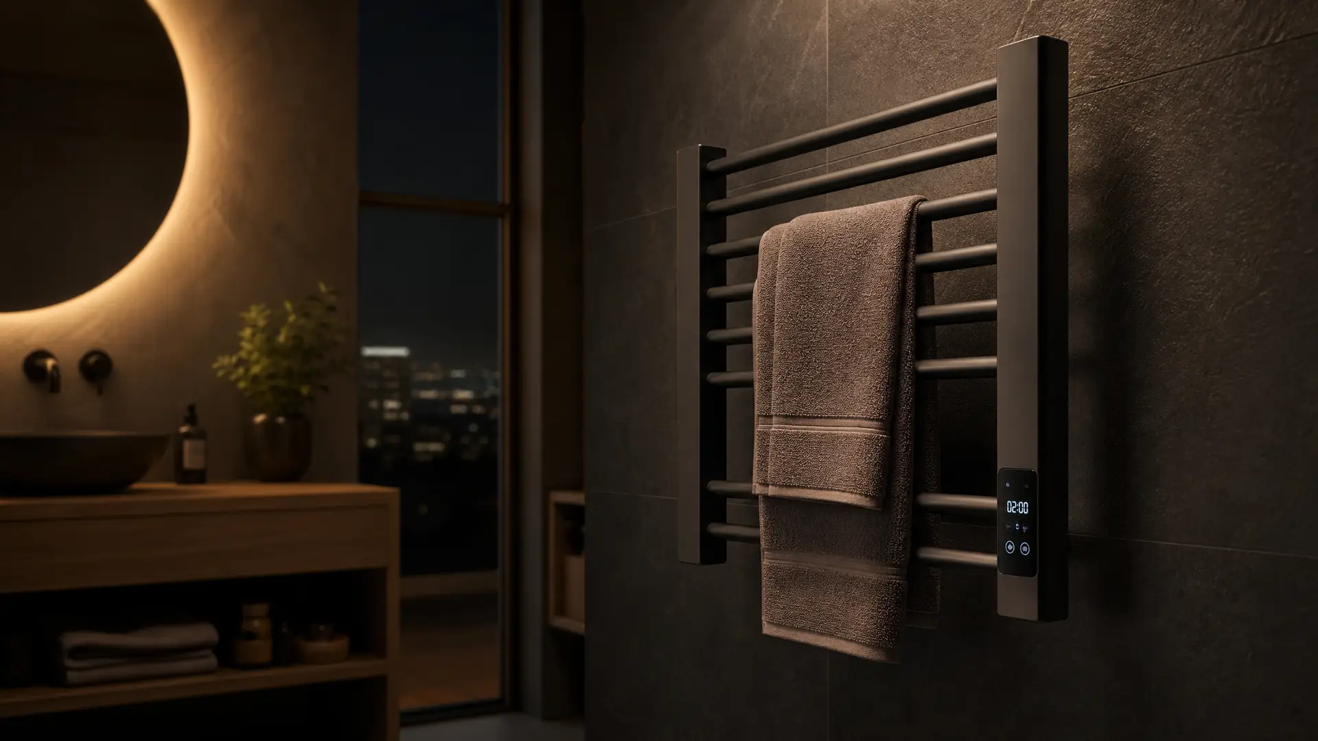 Heated Towel Rack Temperature Test - Stainless Steel Towel Warmer Surface Temperature Measurement