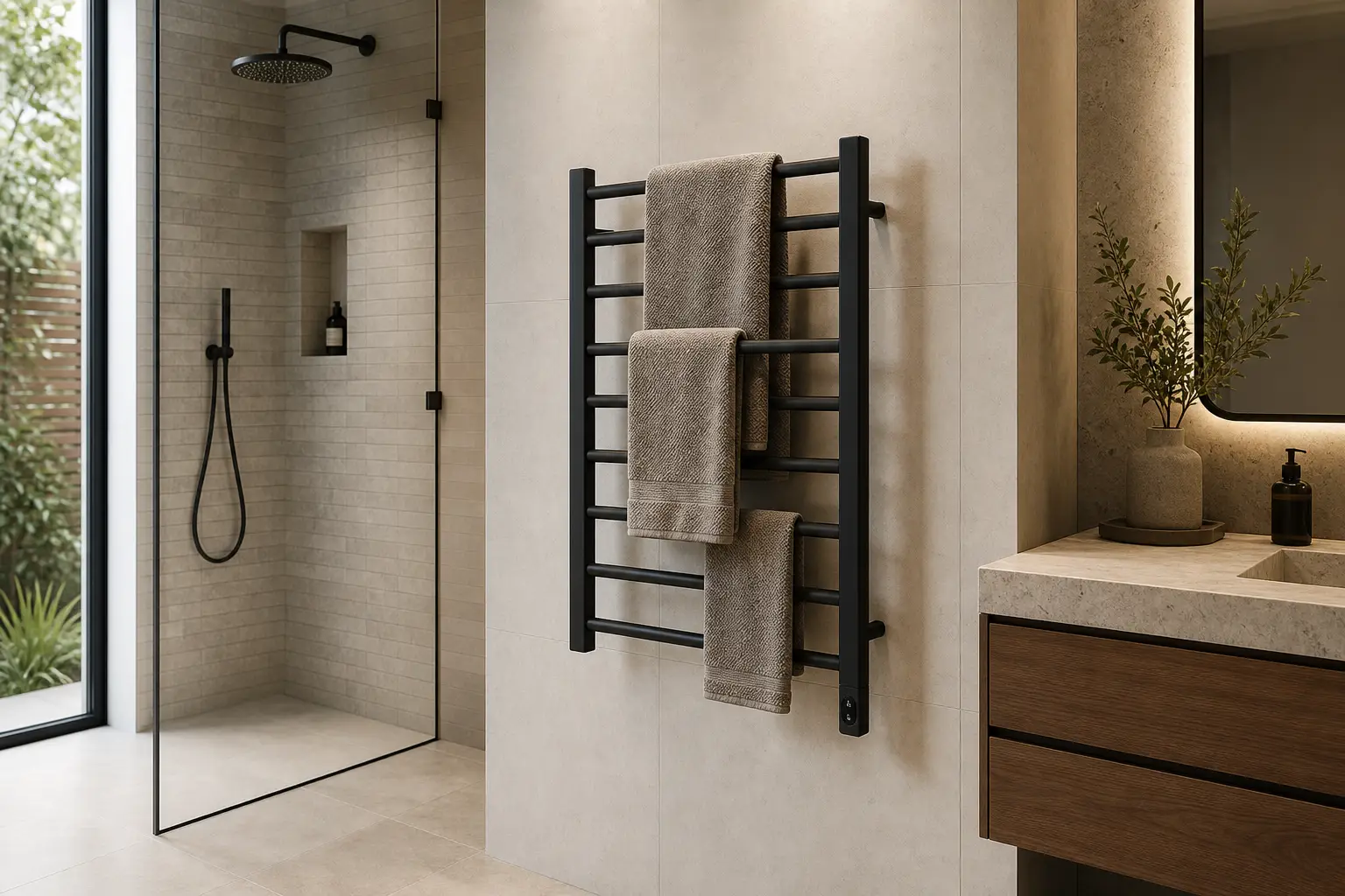 heated towel rack size guide for choosing the right bathroom towel warmer dimensions