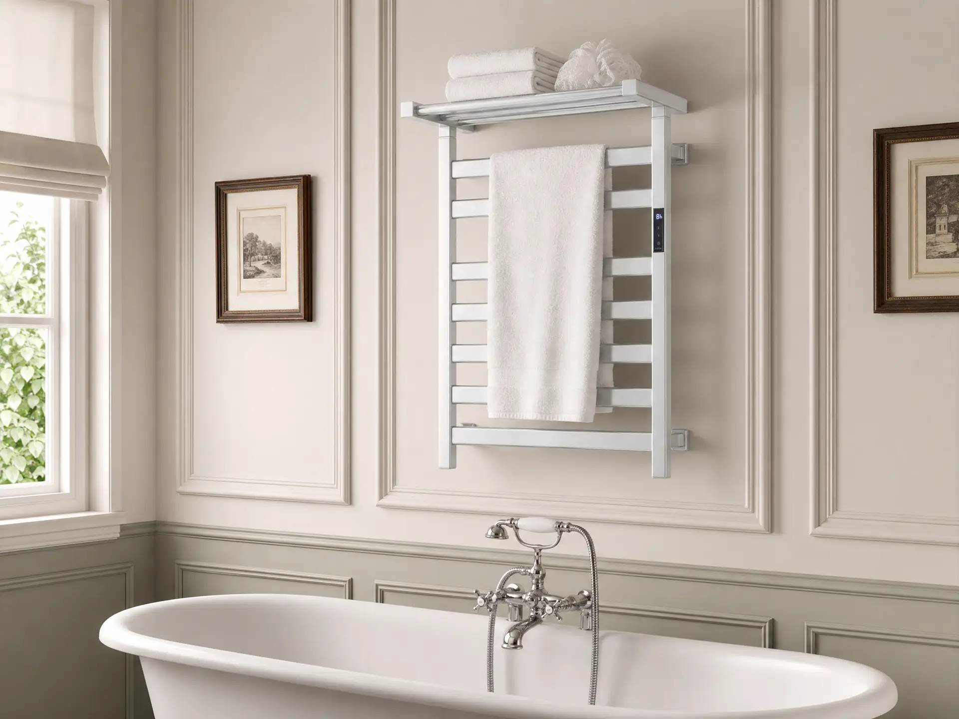 Calithrex Heated Towel Rack With Shelf EA7-700