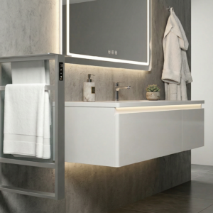 Calithrex Modern Glass Heated Towel Rack