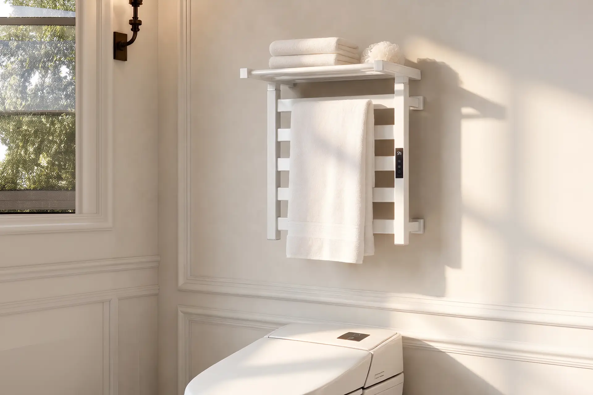 Calithrex Heated Towel Rack With Shelf EA7-500