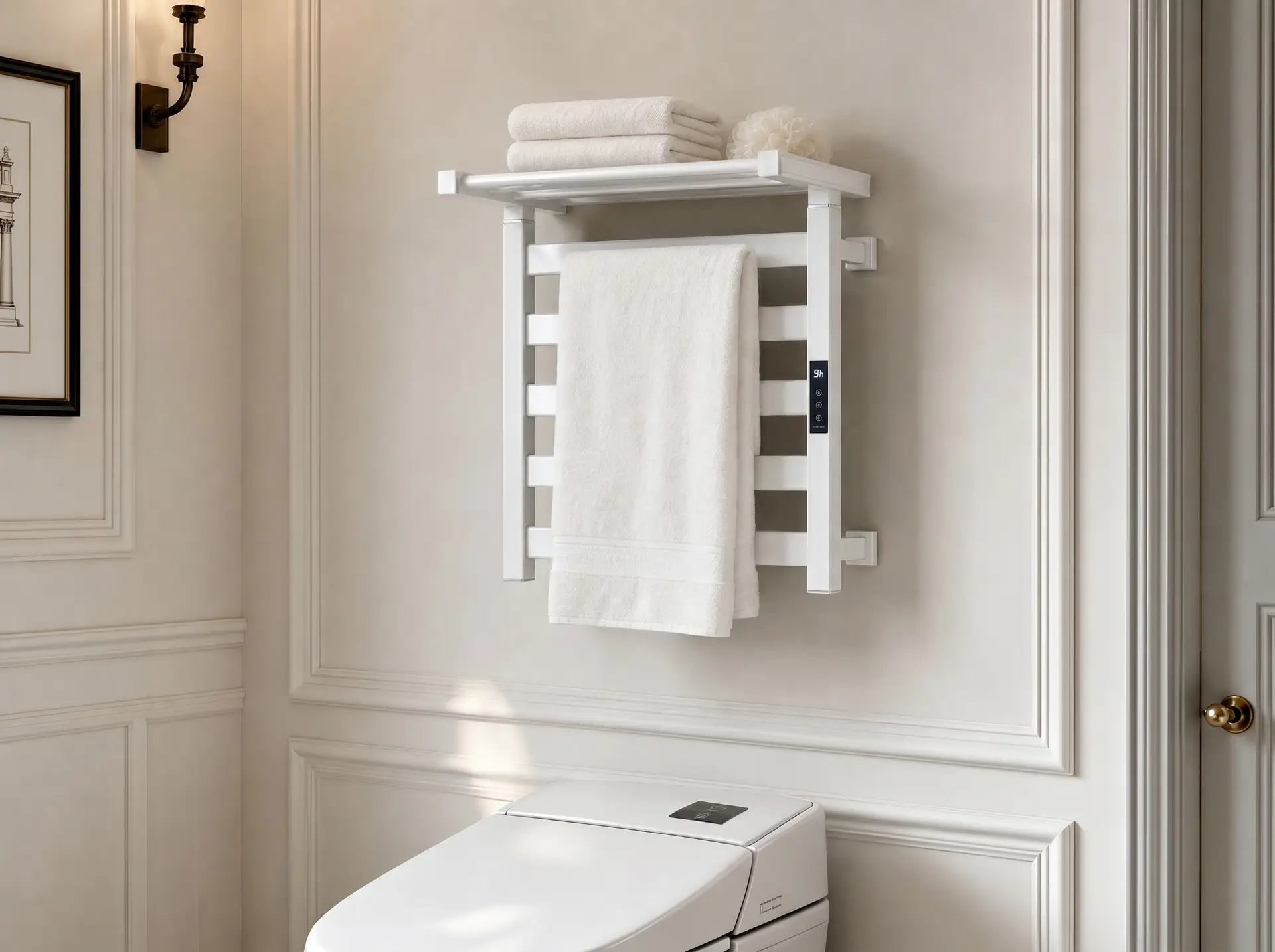 Calithrex Heated Towel Rack With Shelf EA7-500